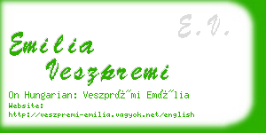 emilia veszpremi business card
